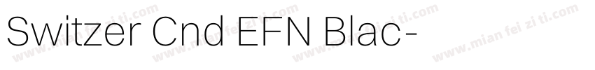 Switzer Cnd EFN Blac字体转换